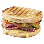 Pulled Pork, Onions, Lettuce & Bbq Sauce Panini 